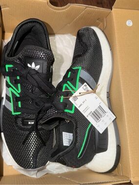 Adidas NMD G1 Boost Shoes Men's Size 7 Black Green Athletic Running Sneakers